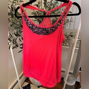 Lululemon Women's red coral Athletic Tank Top